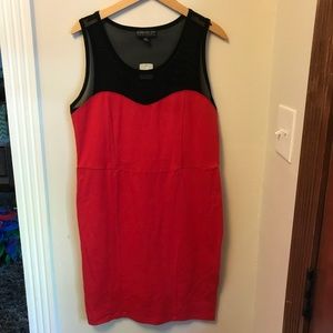 🐝 Forever 21 plus size red/black dress size 2X